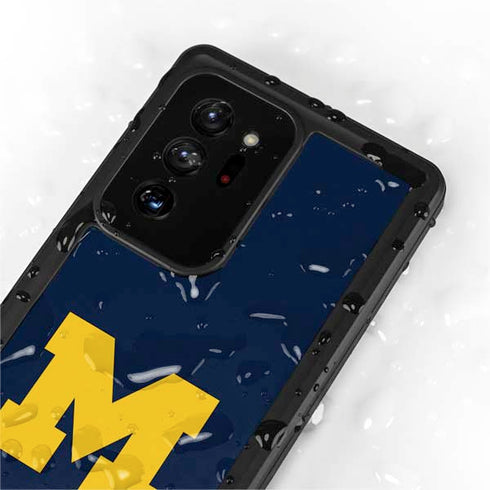 University of Michigan M Logo Bold Galaxy Note20 Ultra 5G Waterproof Case